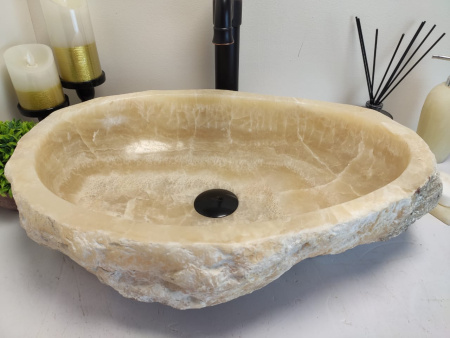 Накладная раковина из оникса Erozy Yellow EO-00622 (54*38*15см) фото