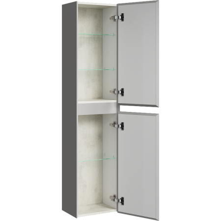 Шкаф-пенал Aqwella Geometria GE0535ST серый туман фото