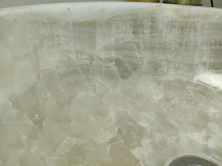 Накладная раковина из оникса Indo Bowl white Small TinLip BO-00326 фото