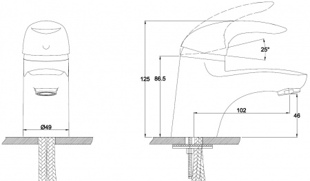 Смеситель для раковины Kaiser Safira 15011 фото