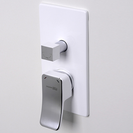 Смеситель для ванны и душа WasserKRAFT Aller White 10641WHITE фото