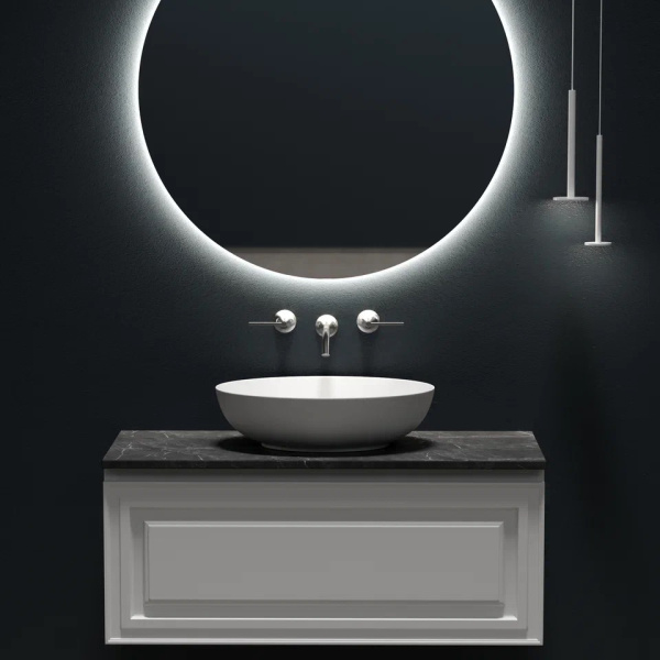 Столешница без отверстия под смеситель Sancos TT100A1 100 см, black sky фото