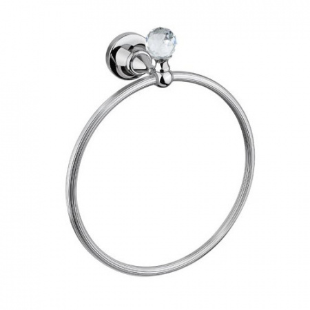 Полотенцедержатель кольцо Cezares Olipm OLIMP-RN-01-Sw хром/swarovski фото