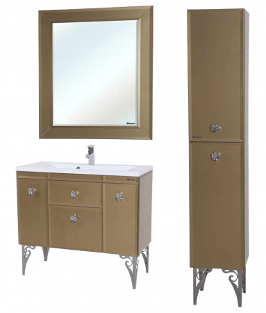 Тумба под раковину Bellezza Луссо-100 золото фото