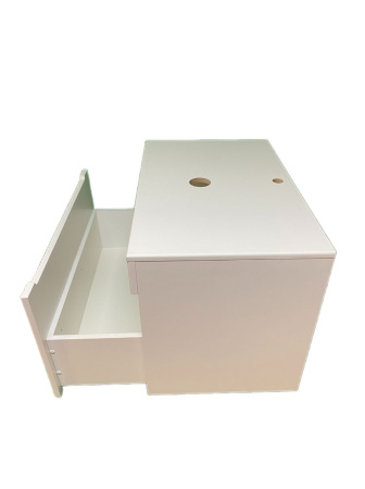 Тумба под раковину Sintesi Style STL.W7815 столешница белая / белая матовая фото