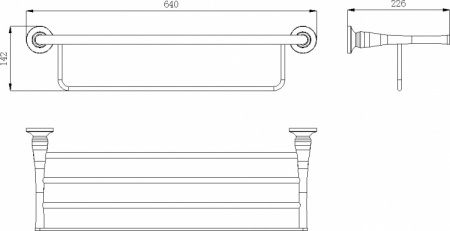 Полка для полотенец Rush Corsica CO42543 фото