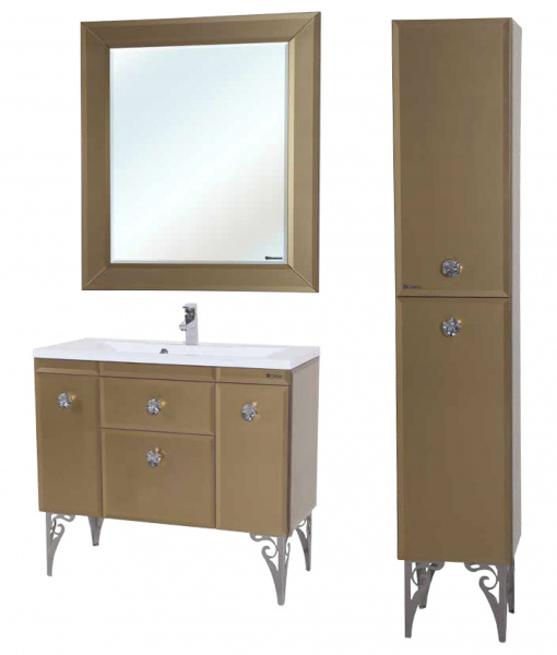 Тумба под раковину Bellezza Луссо-100 золото фото