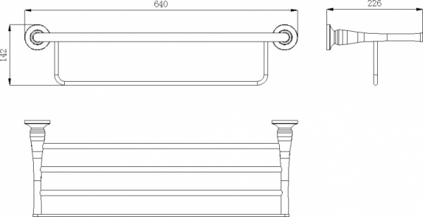 Полка для полотенец Rush Corsica CO42543 фото