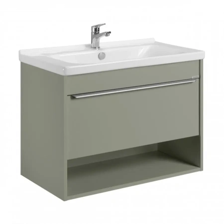 Тумба под раковину Акватон Хоуп 80 1A287301HP9D0 хаки фото