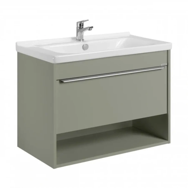 Тумба под раковину Акватон Хоуп 80 1A287301HP9D0 хаки фото