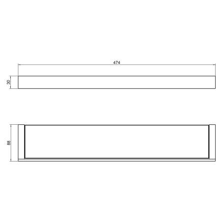 Полка стеклянная Timo Petruma 15272/03 черная матовая фото