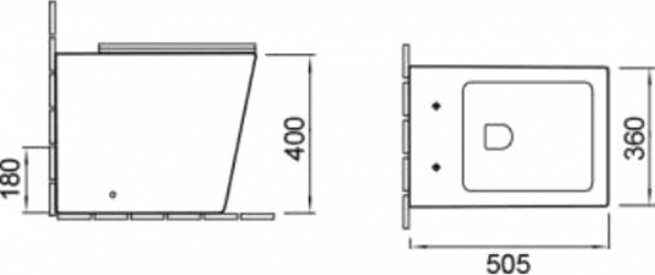 Унитаз приставной SantiLine SL-5021 фото
