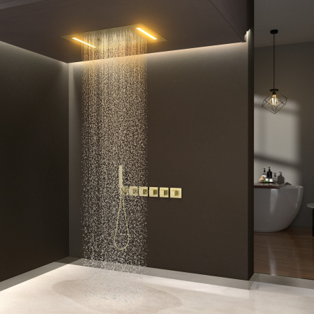 Душевая система скрытого монтажа Timo Petruma SX-5229/17SM золото матовое фото