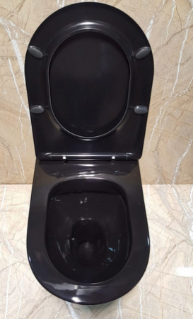 Унитаз приставной CeramaLux NS-3178-18 с сиденьем soft close фото