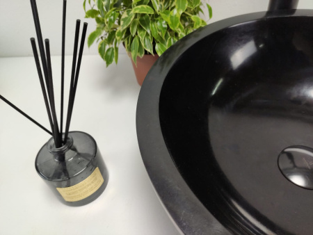 Накладная раковина из камня Андезит Bowl Black Small BA-01010 (40*40*15) фото