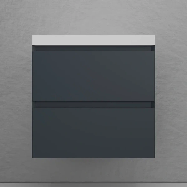 Тумба подвесная под раковину Style Line Манхэттен 60 ЛС-00002366 графит фото