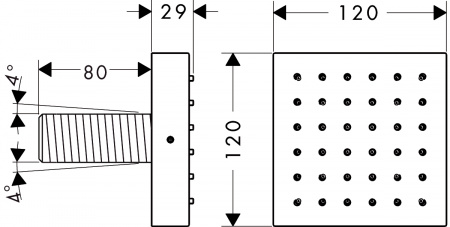 Боковая форсунка Axor ShowerCollection 28491000 фото