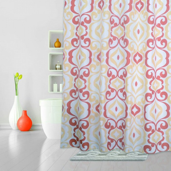 Текстильная шторка для ванной комнаты 180*200 Iddis Hermitage 590P18Ri11 фото