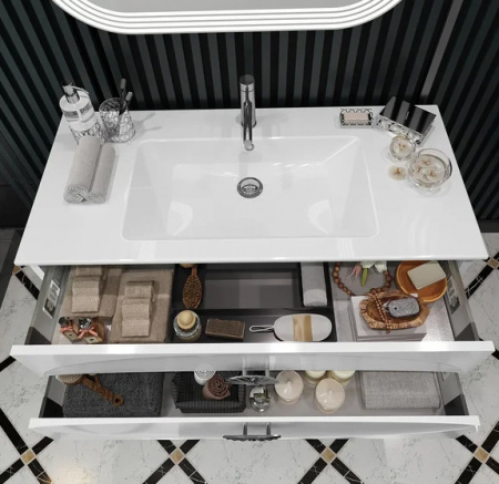 Мебель для ванной Smile Ибица 120 белый/хром фото