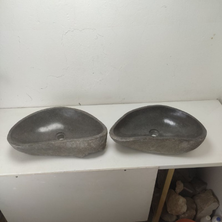 Раковина из речного камня RS01949 (57*34*15) фото