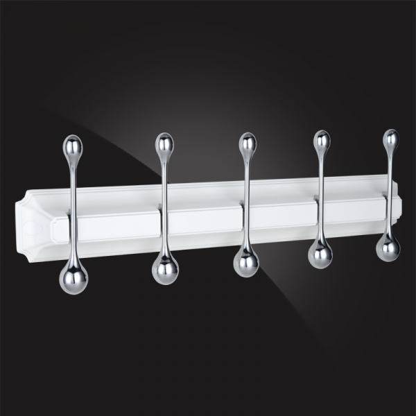 Планка с пятью крючками Elghansa Hermitage HRM-950-White/Chrome фото