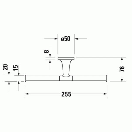 Двойной держатель для туалетной бумаги Duravit Starck T 0099381000 фото