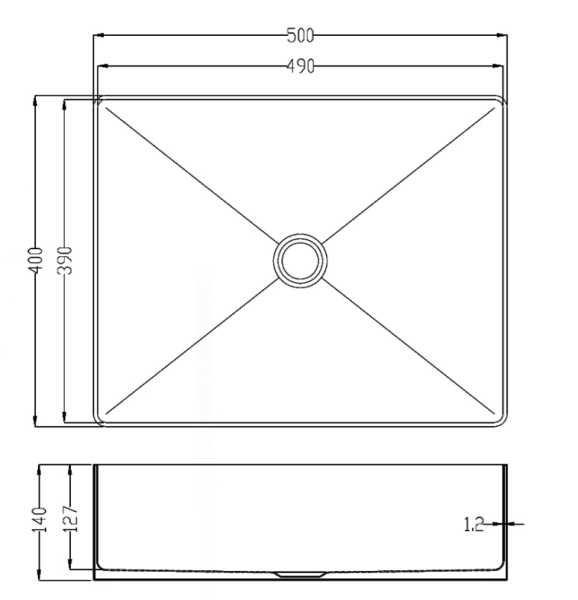 Накладная раковина из нержавеющей стали AltroBagno Accordo 001012BrAn состаренная бронза фото