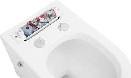 Унитаз приставной с импульсным смывом Abber Bequem AC1115P с сиденьем микролифт фото