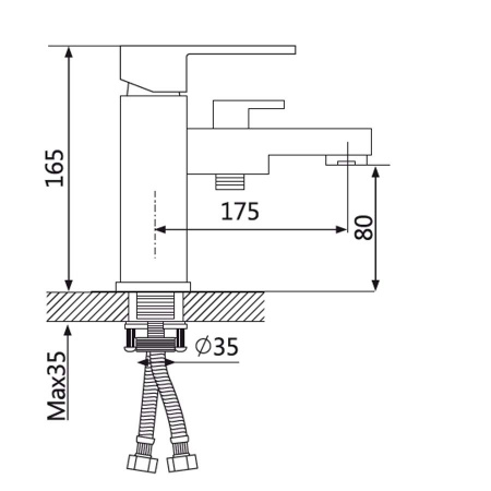 Смеситель для раковины с гигиеническим душем Oute T17 T1701-5 фото