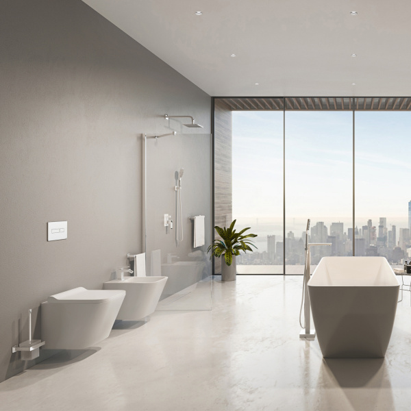 Унитаз подвесной безободковый Omnires Fontana FONTANAMWBP фото