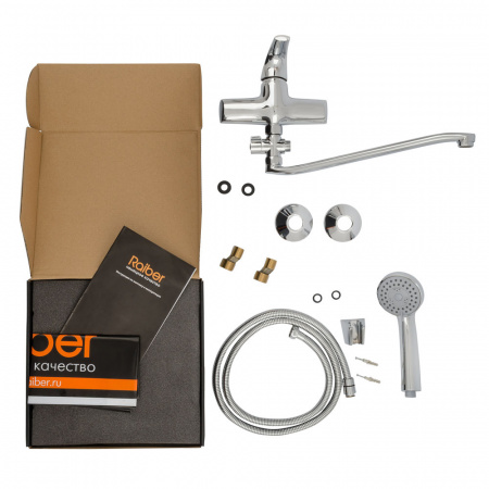 Смеситель для ванны с душем Raiber Zenta R9002 фото