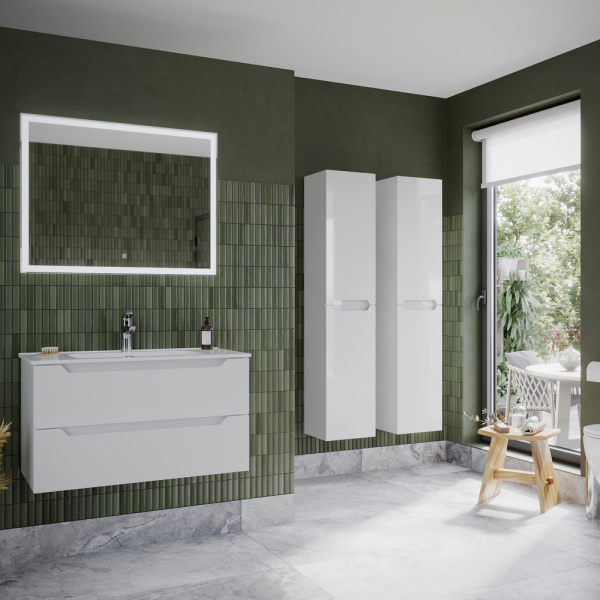 Тумба под раковину Sancos Norma 2.0 NR2.090W белый глянец фото