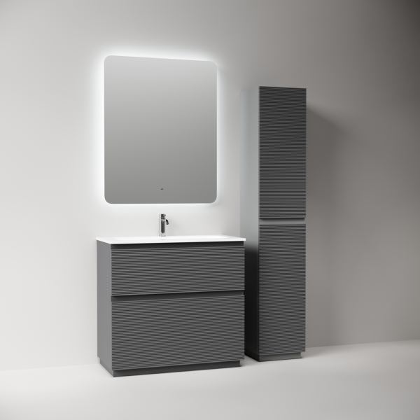 Тумба под раковину Sancos Folk Floor FL90FGS Grey soft фото