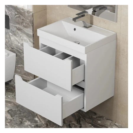 Тумба под раковину Uperwood Tanos 50 2930205147 белая матовая фото