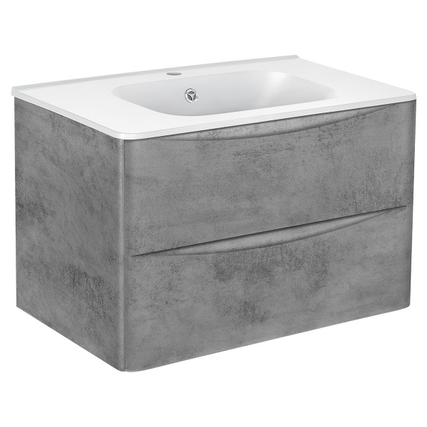 Тумба под раковину Vincea Paola VMC-2P800BT 80 см бетон фото