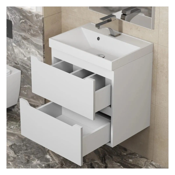 Тумба под раковину Uperwood Tanos 50 2930205147 белая матовая фото