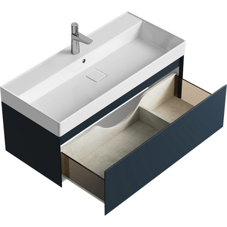Тумба под раковину Aqwella Geometria 100 GE01101GRM серая фото