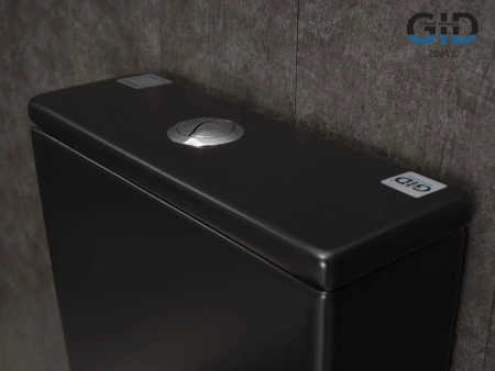 Унитаз напольный безободковый GID Tn2184Bm с сиденьем фото