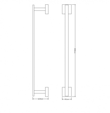 Полотенцедержатель Omnires Lift 8124ACR фото