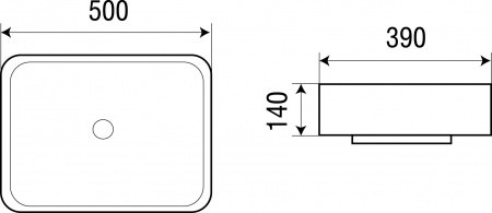 Накладная раковина WeltWasser Elbach ELBACH 2195 50х39 фото