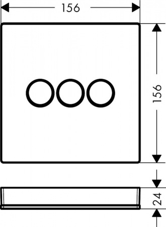 Вентиль скрытого монтажа Hansgrohe ShowerSelect 15736600 черный фото