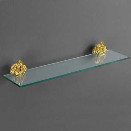 Полка стеклянная Art&Max Rose AM-B-0913-Do золото фото