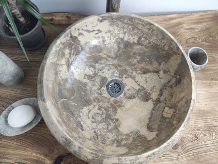 Раковина из мрамора Indo Donut Champur Medium DM-00160 фото