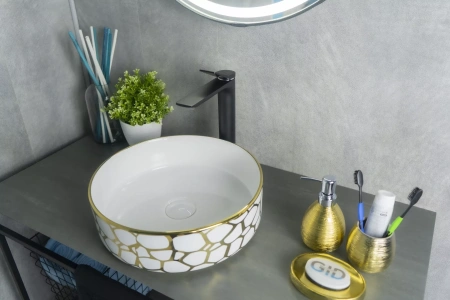 Накладная раковина GID Luxe Line D1357h018 36х36 фото