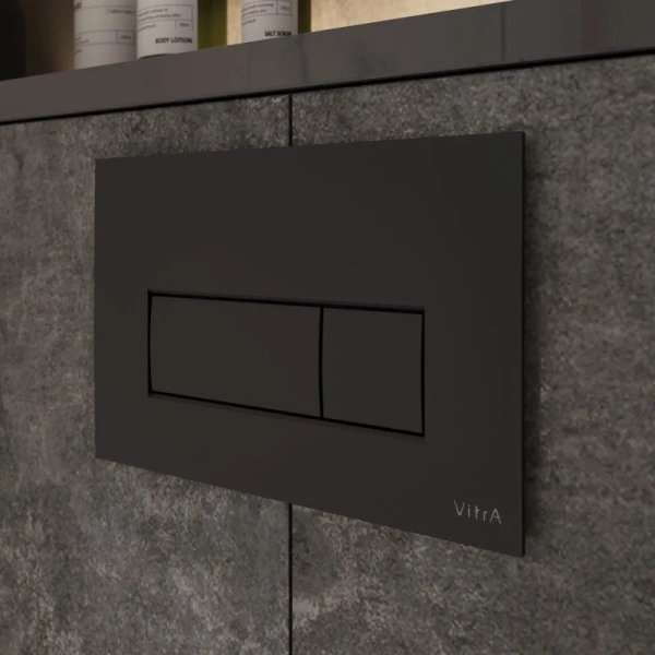 Клавиша смыва VitrA Root Square 740-2311 черная матовая фото