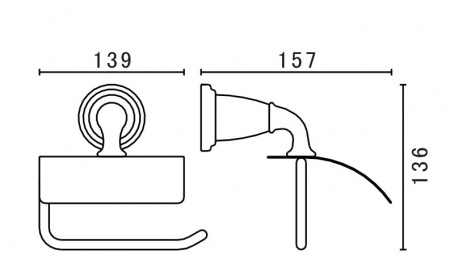 Держатель для туалетной бумаги Art&Max Bianchi AM-E-3683AW-Cr хром фото