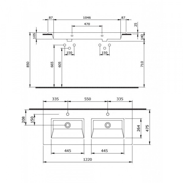 Раковина Bocchi Milano 1111-001-0126 белая фото