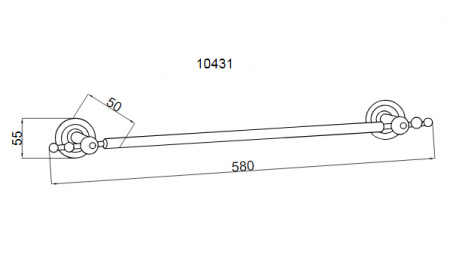 Полотенцедержатель Boheme Brillante 10431 фото