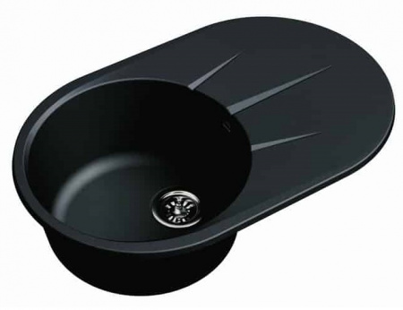 Мойка кухонная Ewigstein Rund R- 50F антрацит фото