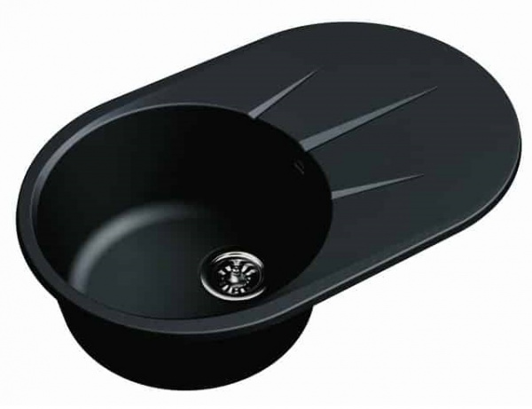 Мойка кухонная Ewigstein Rund R- 50F антрацит фото